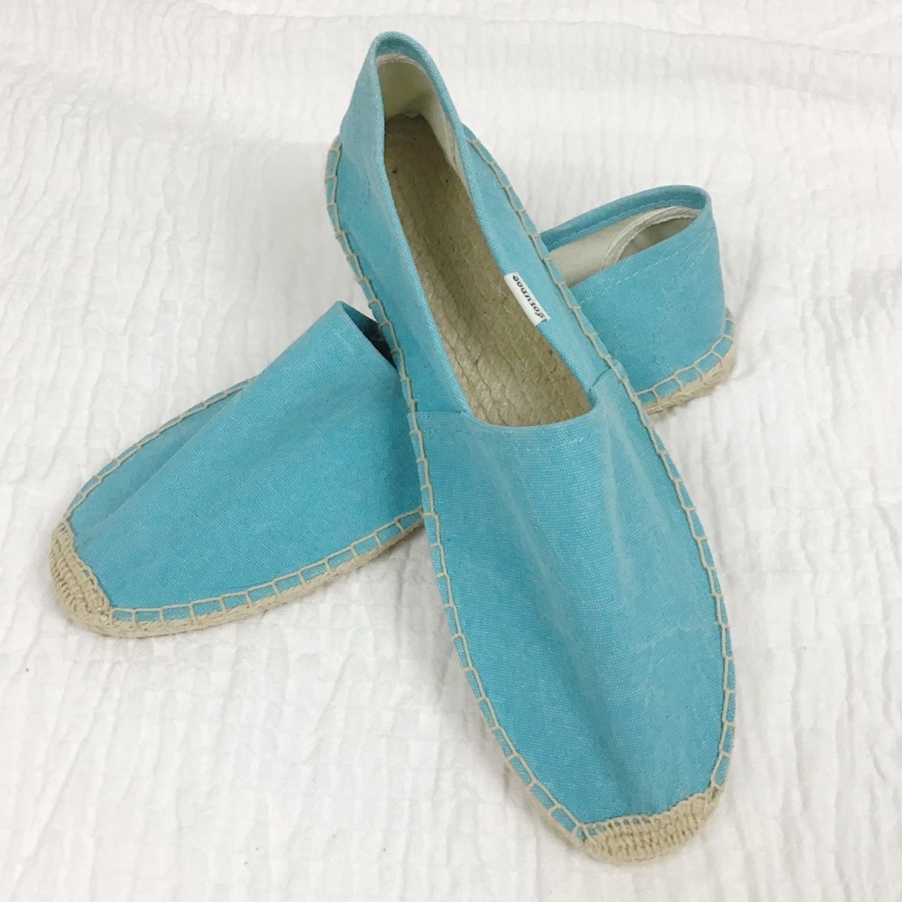 NEW W/O BOX Soludos blue aqua teal espadrilles 10